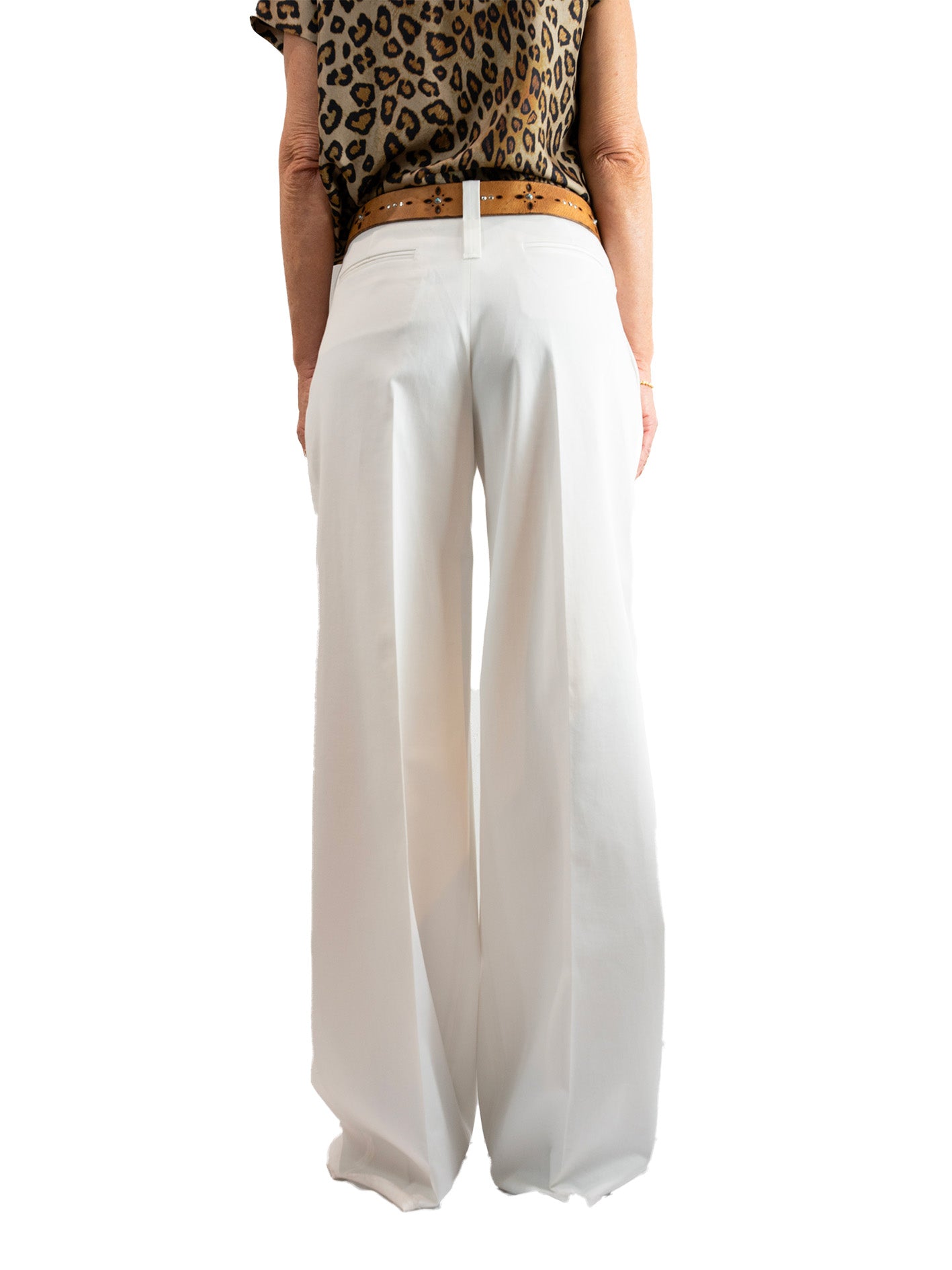 Barbara Bui - Pantalon blanc coupe large