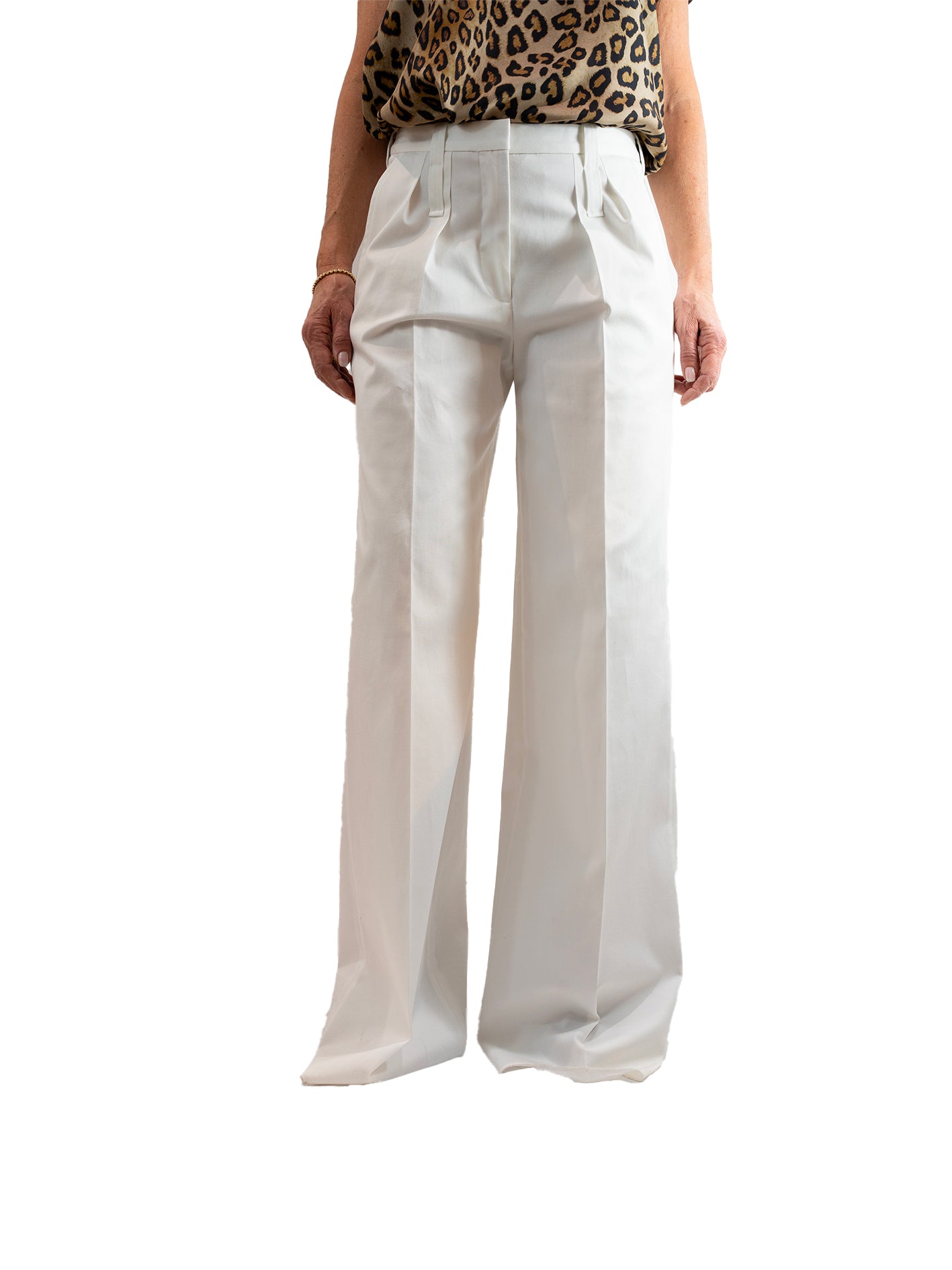 Barbara Bui - Pantalon blanc coupe large