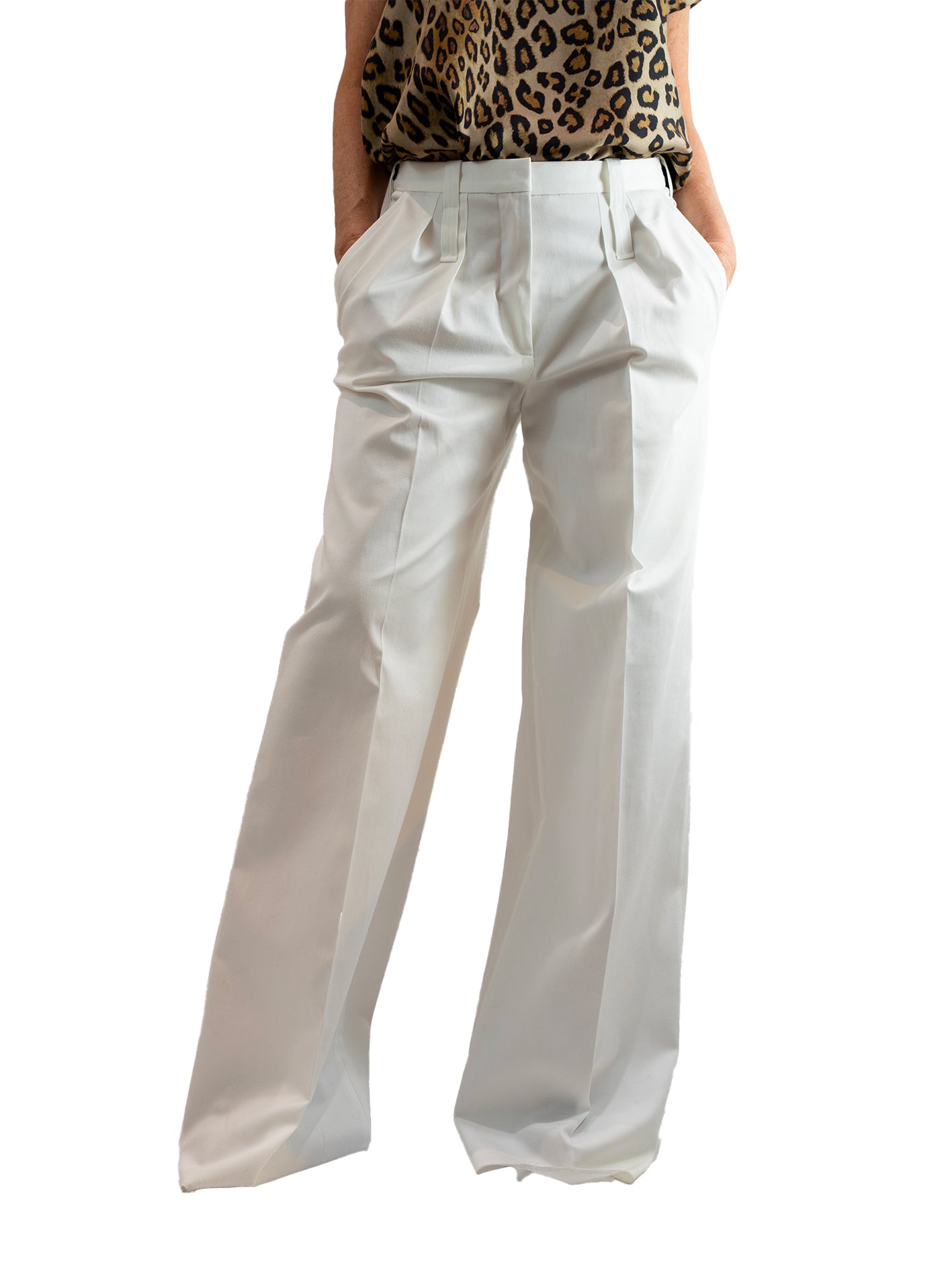 Barbara Bui - Pantalon blanc coupe large