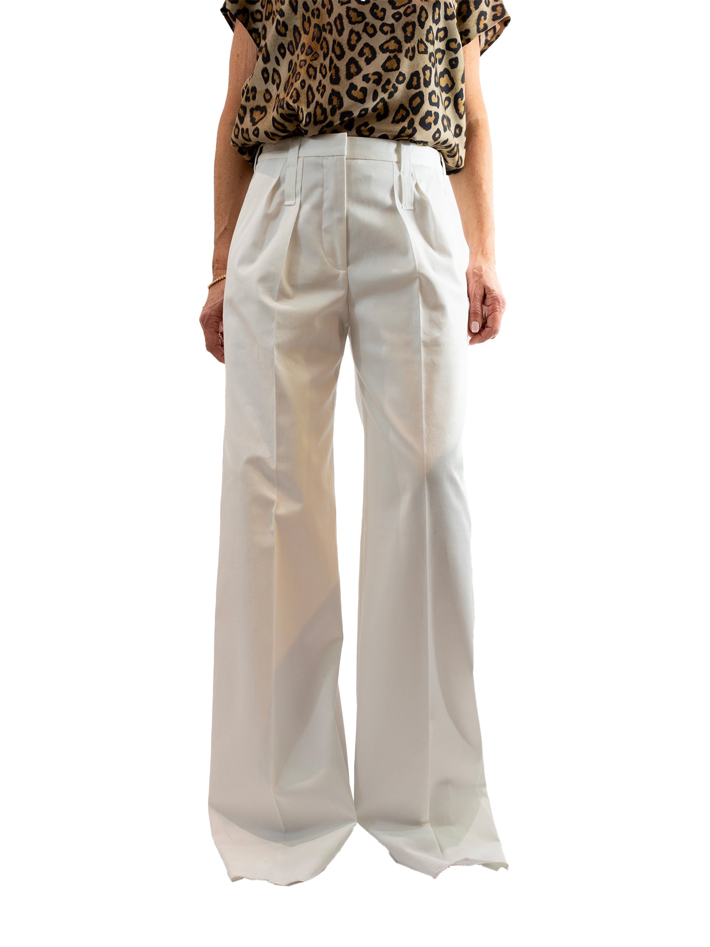 Barbara Bui - Pantalon blanc coupe large